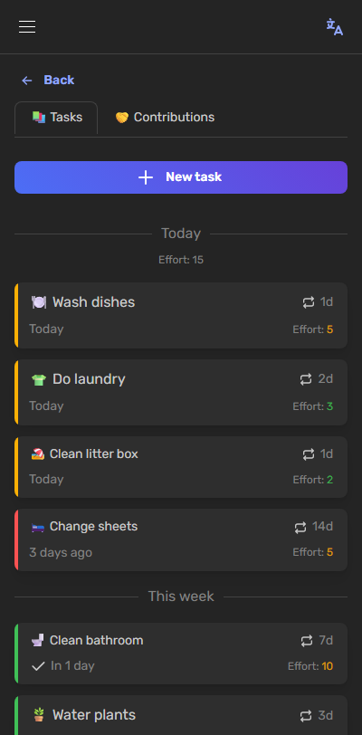 Tasks