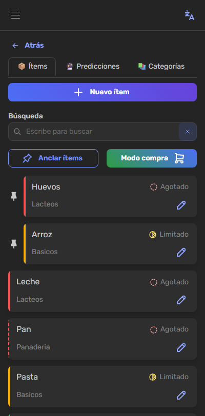 Tu propio inventario