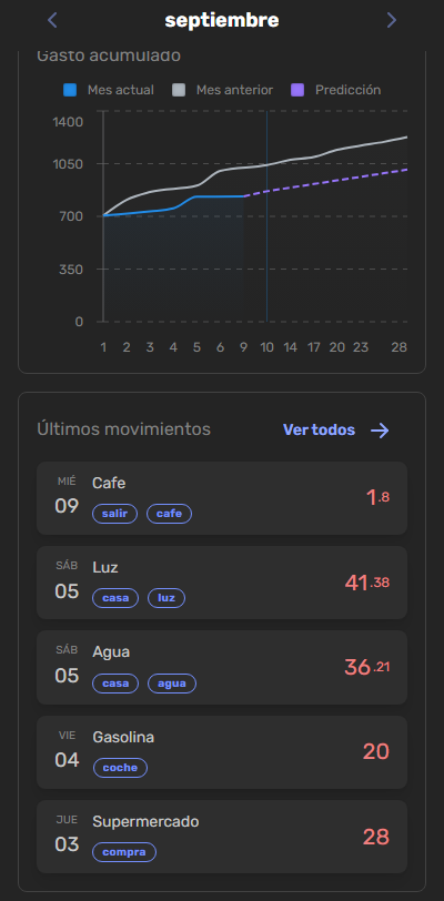 Control de gastos