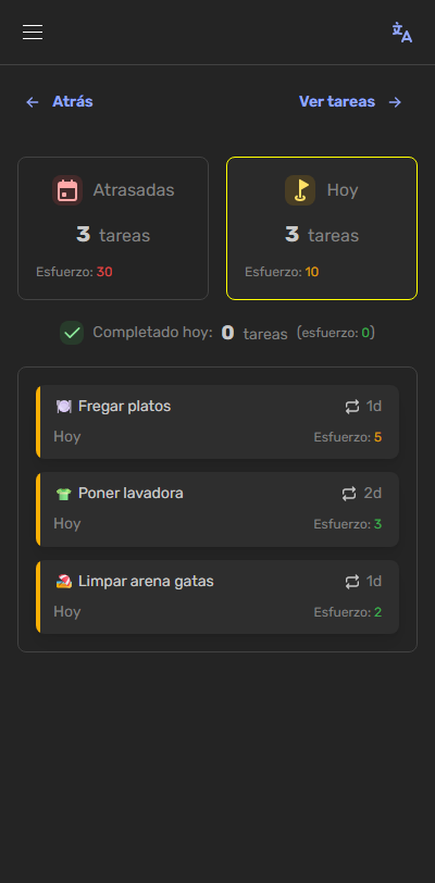 Listas de tareas